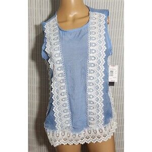 Zac and rachel top For Women Size Medium Color Blue (B#1)
